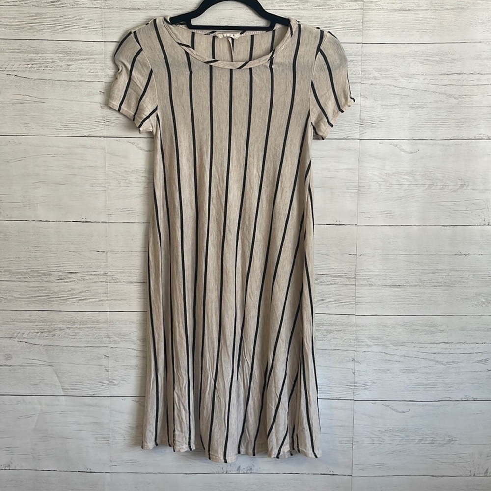 Pinc Stripped Dress | SIZE S